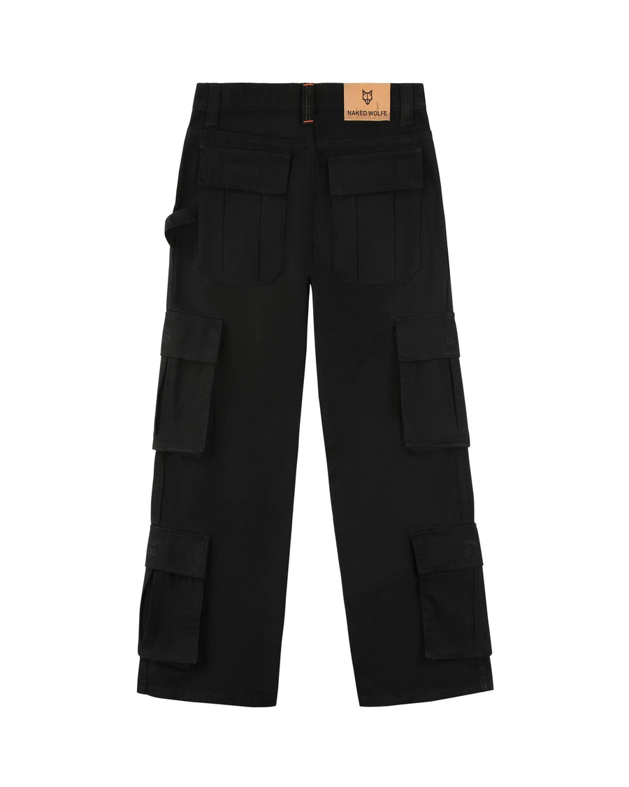 Baggy Pocket Cargo Pants Black