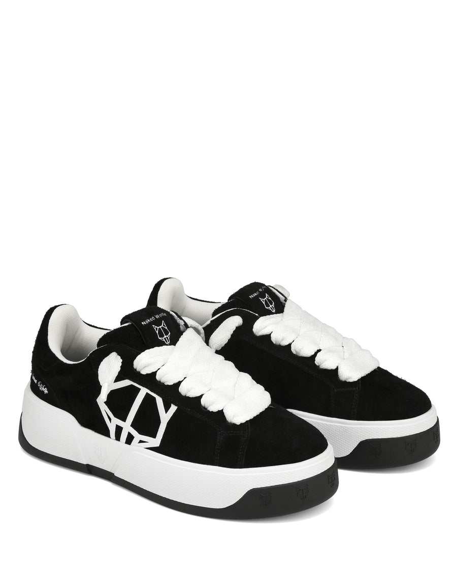 Kray Hairy Cow Suede Black/White
